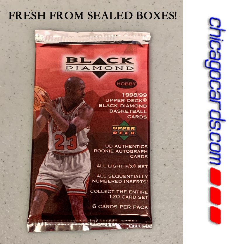 未開封パックUPPER DECK 1998-99 NBA バスケットボールカード 1998-99 Upper Deck Black Diamond HOBBY Pack (Michael Jordan Kobe