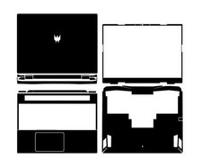 Laptop Sticker Skin Protector Guard For Acer Predator Helios 16 PH16-71 2023