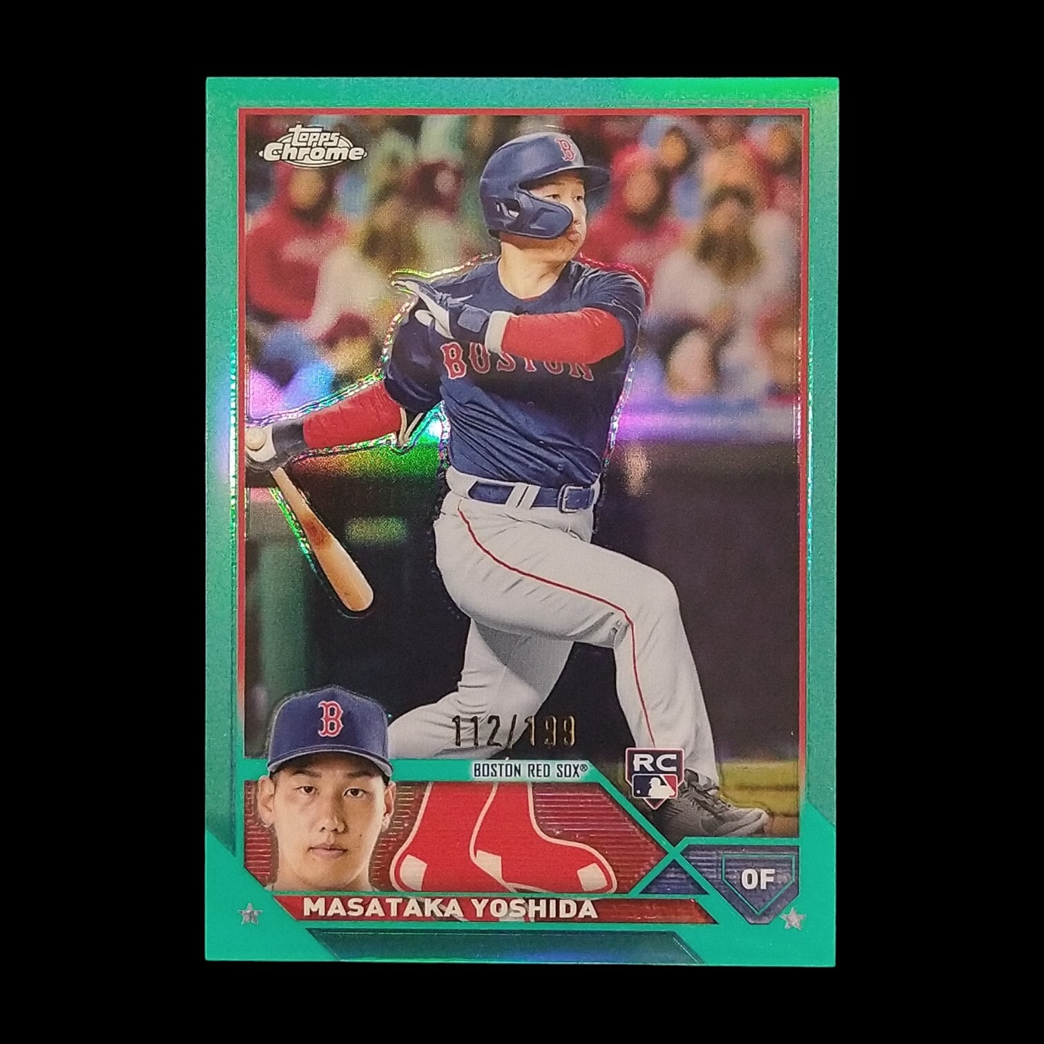 2023 Topps Chrome - Aqua Refractor #167 Masataka Yoshida /199 Rookie