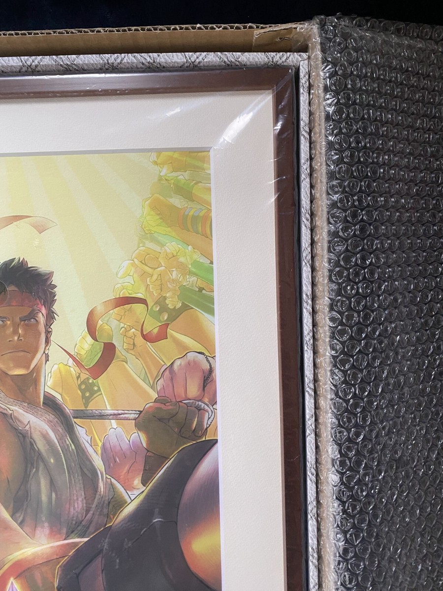 Street Fighter 30th Anniversary Framed Graphic Art A3 with Serial