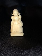 Vintage Holland Miniature Celluloid Hard Plastic Dutch Villager Lady Girl Figure