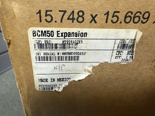 ARMARIO DE EXPANSIÓN NORTEL BCM50 NT9T6402E5 *Nuevo en Caja - Imagen 5 de 5
