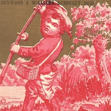 Flourine Family Flour Milliken Sandusky OH Trade Card Fishing Boy Hooked Butt