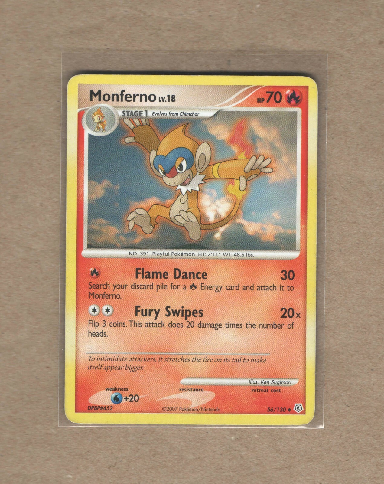 Pokemon Diamond & Pearl -  #56/130 - Monferno - Uncommon