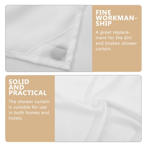 5pcs Duschvorhang wasserdichtes Badezimmer Duschvorhang Doppelschicht Badewanne - Bild 6 von 10
