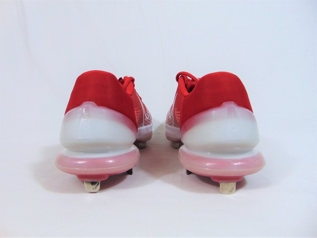 Nike Force Zoom Trout 7 PRO Low Red & White Baseball Cleats 