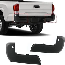 Rear Bumper End Caps Pair Fit For 2016-2023 Toyota Tacoma With Park Sensor Hole