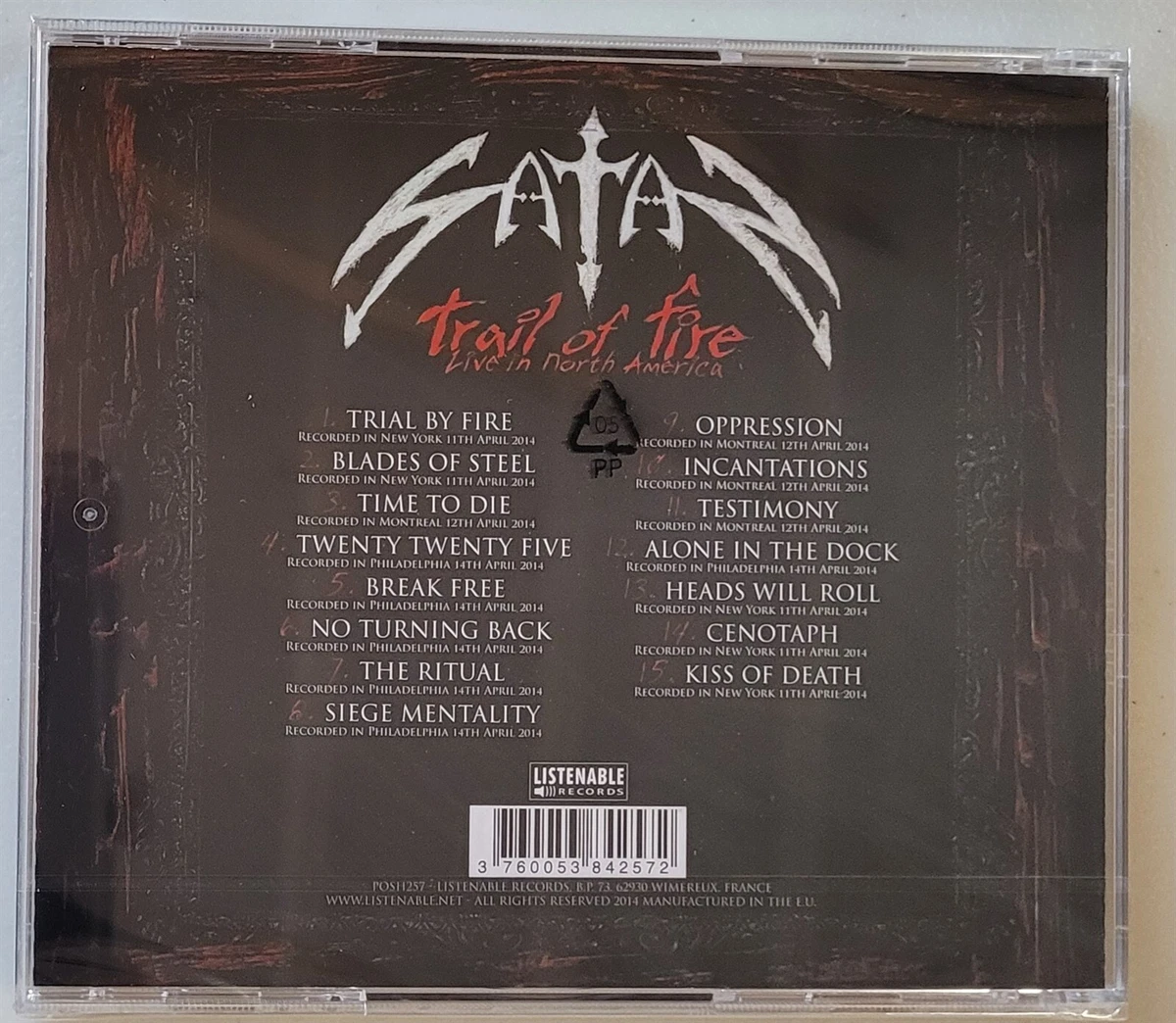 Satan Trail Of Fire Live In North America CD new nwobhm
