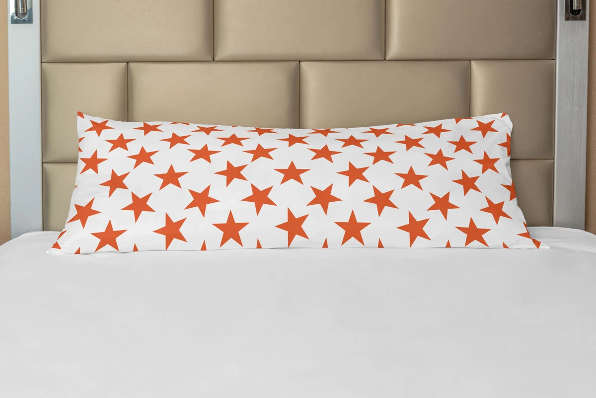 Burnt orange body pillow cheap cover