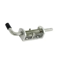 Stainless Steel Spring Latch w/ Aluminum Base and 7-5/16" Long Pin - 7/16" Diam.