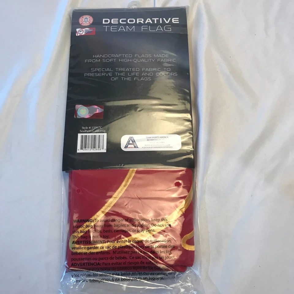 USC Trojans Fight On Two Sided Flag Vertical Mount W28" X H44" Embroidered Logo - Image 4 of 4