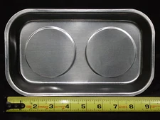 NEW LARGE STAINLESS STEEL MAGNETIC PART SCREWS DISH HOLDER HOLDING PAN TRAY BOWL