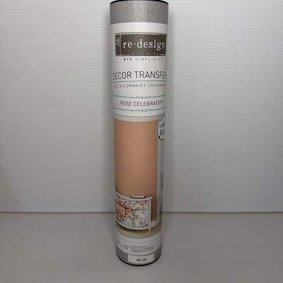 Redesign with Prima Rose Celebration Rub On Decor Transfer 44'' x 30''