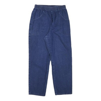 CLASSIC ELEMENTS Damen Entspannte Blaue Denim Jeans W26 L27 Mit Elastischem Bund