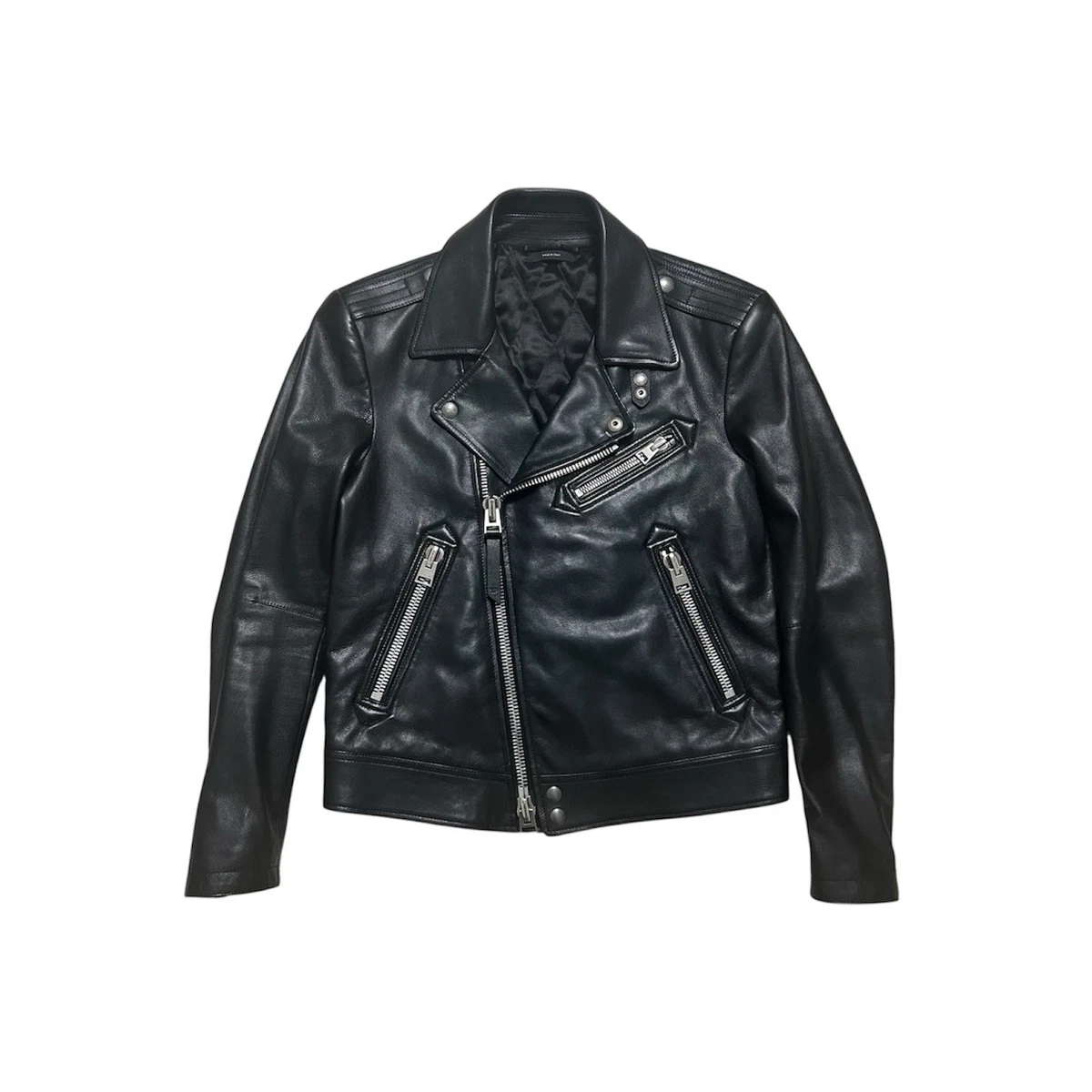 Tom Ford Black Leather Outer Shell Coats, Jackets & Vests for Men