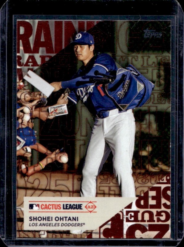 2025 Topps Shohei Ohtani Training Grounds #TG-10 Dodgers