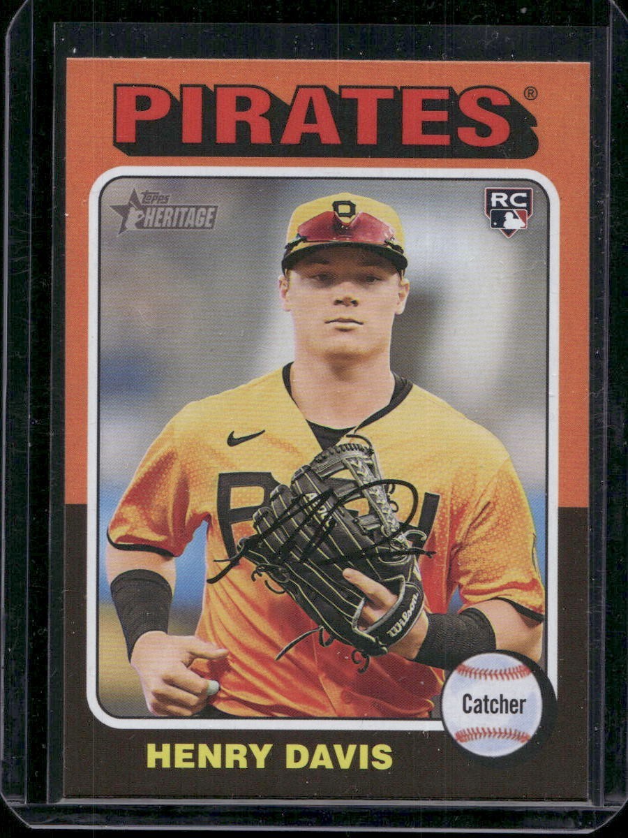 2024 Topps Heritage Henry Davis RC Image Variation #415 Pittsburgh Pirates