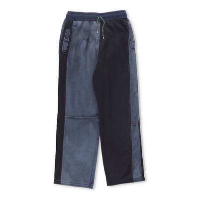 STUSSY Herren Fleckeinsatz Jogginghose schwarz blau Logo Kordelzug Regular S UVP322