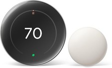 Google Nest Learning Termostato 4ta Generación con Sensor de Temperatura 2da Generación - Plateado