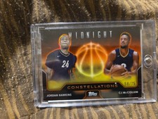 2024 Topps Midnight Constellations #C-12 Jordan Hawkins/ CJ McCollum 58/75 Mint