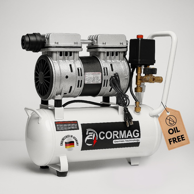 #ad 6.3 Gallon Ultra Quiet Air Compressor 2HP 3.35 CFM@ 90PSI Pressure 2800 RPM O $185.09