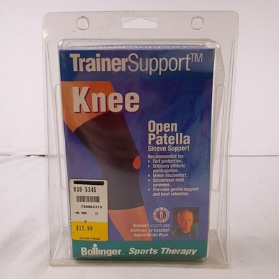 Bollinger Sports Therapy Trainer Support Knee Open Patella Sleeve Support Size S