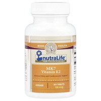Nutralife, Mk7 Vitamin K2, Vitamin K2, 100 Mcg, 365 Tabletten