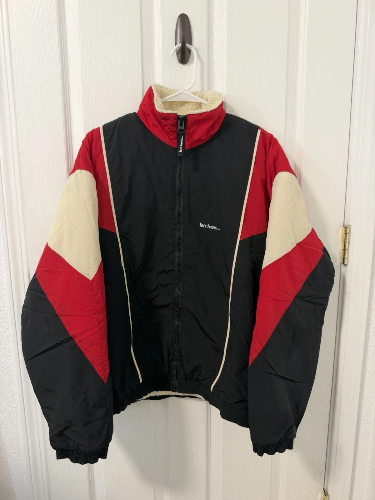 Urban Outfitters Sherpa Lined Zip Up Windbreaker image 1