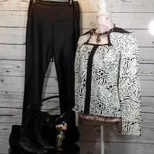 Womens pants and long sleeve top outfit