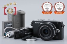 "Shutter count 2,479" Olympus PEN Lite E-PL3 Black 12.3 MP 14-42 EZ Lens