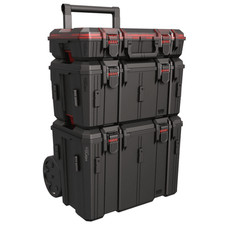 Heavy Duty 3 Piece Modular Rolling Toolbox System Black W3