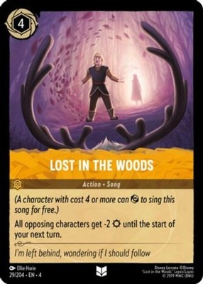 x4 Lost in the Woods - 29/204 - Uncommon Lorcana DLC04 Ursula's Return M/NM