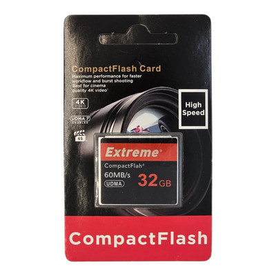 CompactFlash Extreme 32 GB 60MB/s UDMA 7 4K video New in package