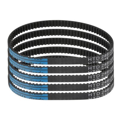 5pcs HTD-3M Rubber Timing Belt 82 Teeth 246mm Pitch Length x 6mm Width