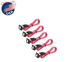 5 x 18" SATA 3.0 Cable 6GB/s Right Angle 90 Degree SSD HDD Hard Drive USK