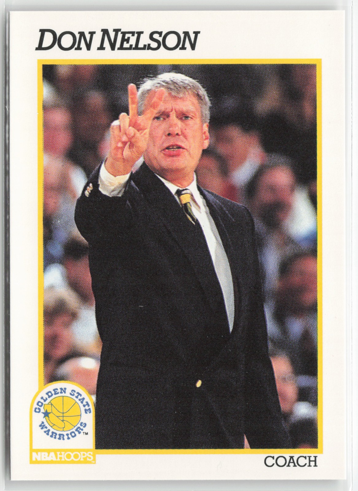 1991-92 Hoops Don Nelson #229 Golden State Warriors