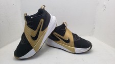Nike Team Hustle D 12 GS Black Metallic Gold Youth Basketball HF6279-003 Siz 7Y