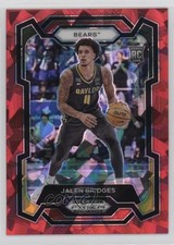2024-25 Panini Prizm Draft Picks Red Ice Prizm Jalen Bridges #56 1a7j