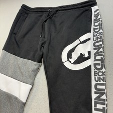 Ecko Unltd. 2XL Sweatpants Fleece Jogger Rhino /Spellout down side of leg Y2K