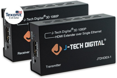HDMI Extender over Cat5E/6 1080P@200Ft HDMI Balun over Single Ethernet Supports