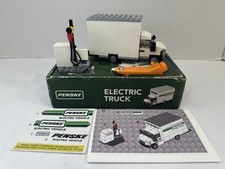 Penske Electric Truck Brick Building Kit Mini Promo Green Box Unused Stickers