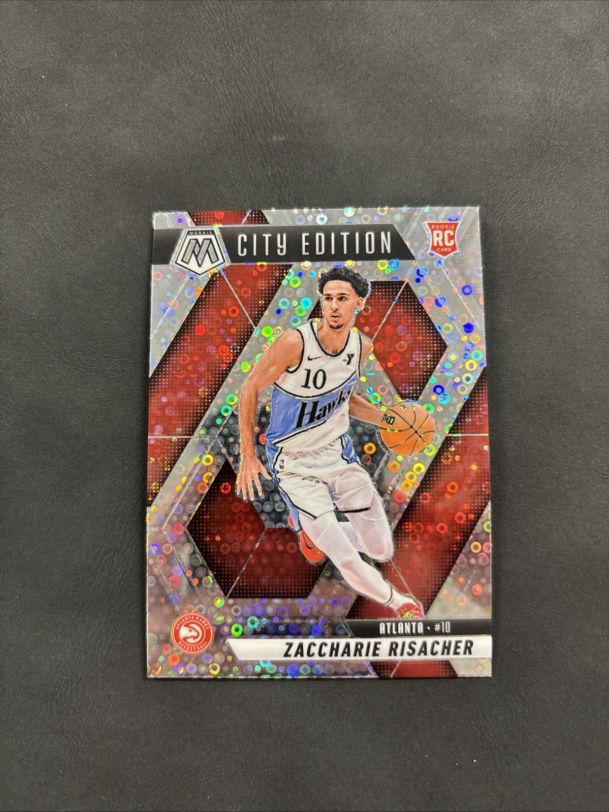2024-25 Panini Mosaic - City Edition Zaccharie Risacher #274 Fast Break Silver