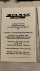 vintage Metal Blade Records album release party invites — photo 3