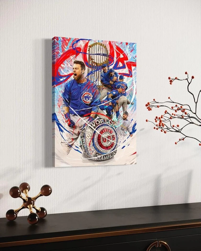 Chicago Cubs World Series Championship Print CANVAS | Rizzo | Sports Wall Art - Image 2 of 3