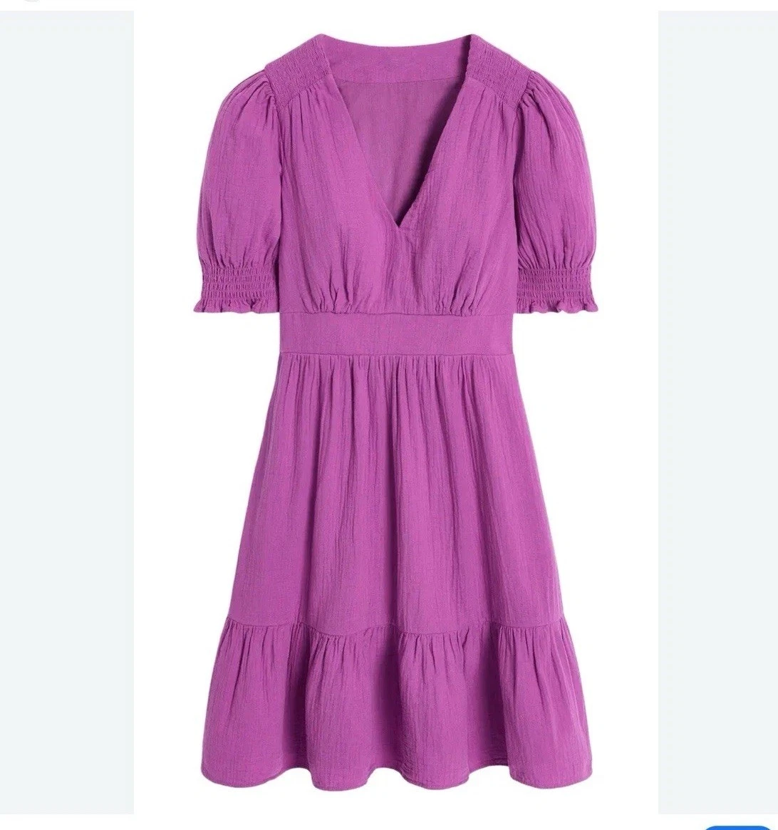 chinese dress ladies Suki Long Sleeve Smocked Dress-College Navy