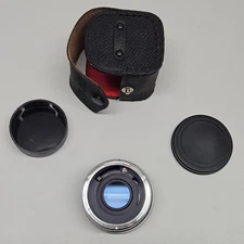 Aubell Auto Tele Converter 2X Camera Lens With Leather Case Vintage