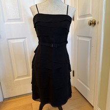 LITTLE BLACK DRESS White house black market women’s size 8 black tiered Dress