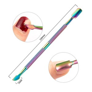 ´7 Pcs Manucure Tool Kit Jeu d'outils à ongles Outils de soin des ongles en acier inoxydable