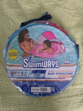 Swimways Premium Baby Springfloat With Sun Canopy 9-24 months Pack Go Unopened