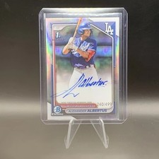 2024 Bowman Chrome Prospect Refractor /499 Alexander Albertus #CPA-AAL Auto